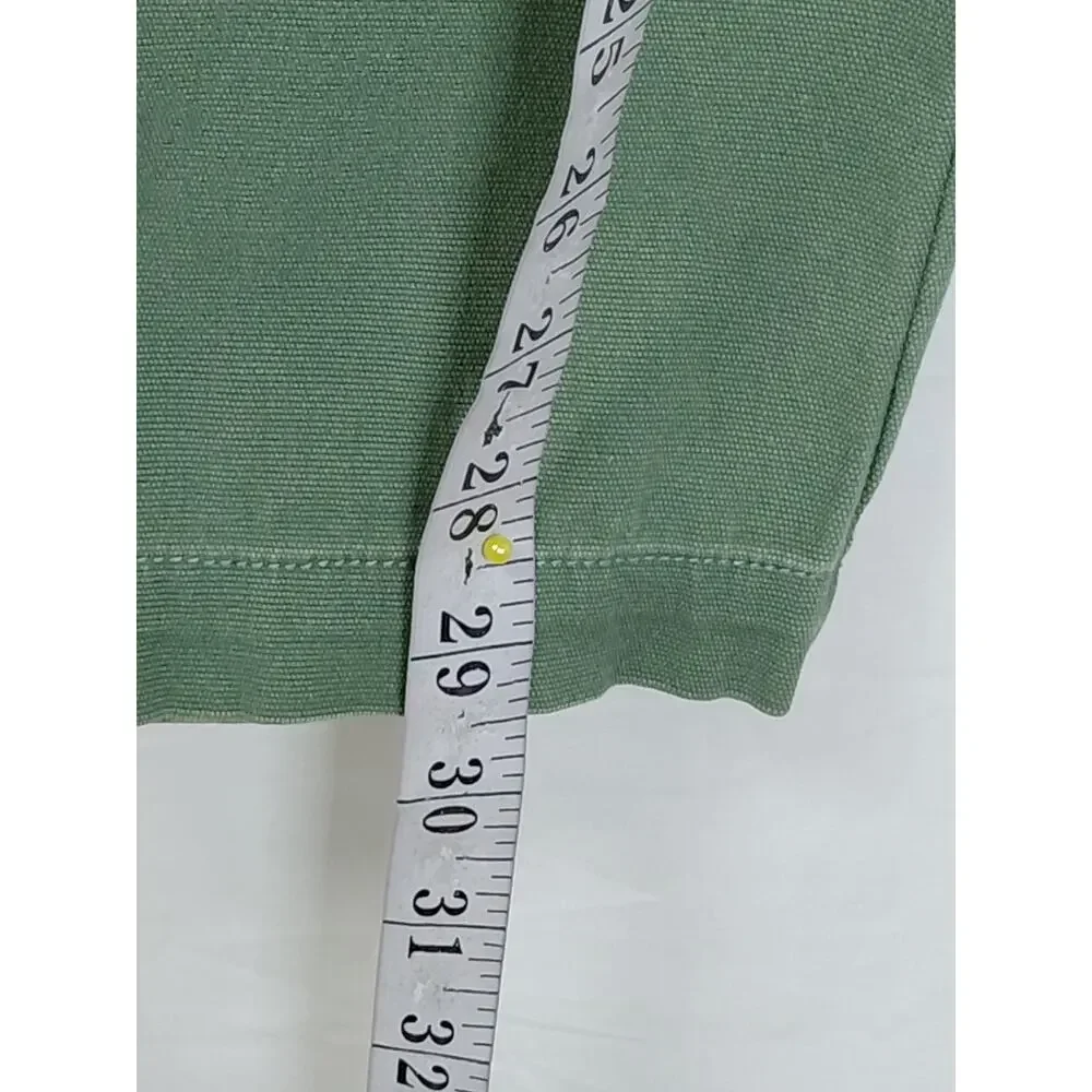 Cabi Green Stretch Tapered Chino Pants Solid Pockets Women Size 4